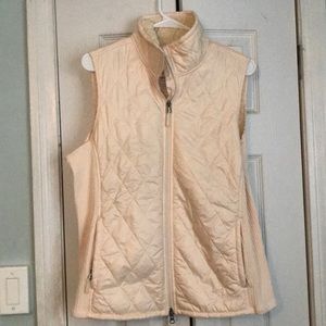 Llbean cream colored vest.